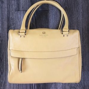 Butter Yellow Kate Spade Leather Hand Bag, Never Used